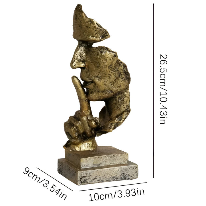 Abstract Thinker Sculpture – Modern Deco Figure made of Resin | Perfect for Living Room & Office | Stornfield