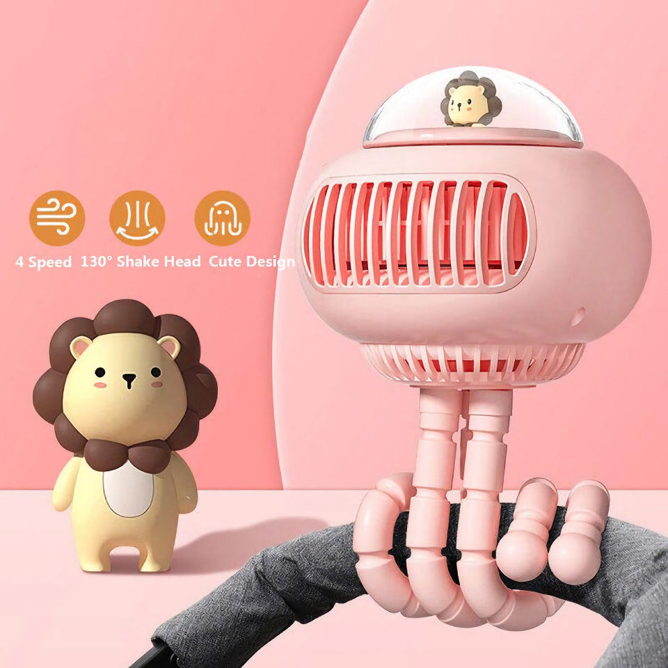 Lovely Cartoon Portable Safe Stroller Fan | Stornfield