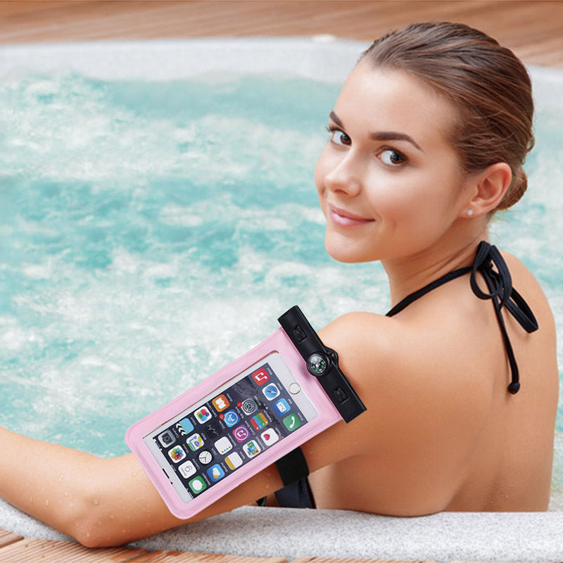 Waterproof smartphone case with card slot and integrated compass Stornfield