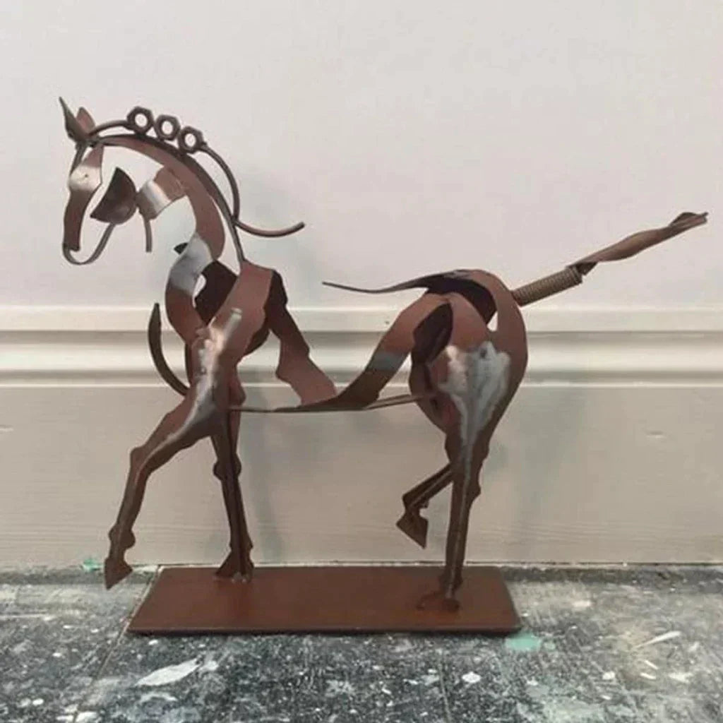 Stornfield | Horse Sculpture - AdonisMetal - Rustic Elegance - Timeless Decorative Piece