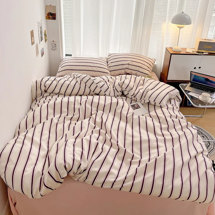 Stornfield | Nordic Stripe Bedding Set