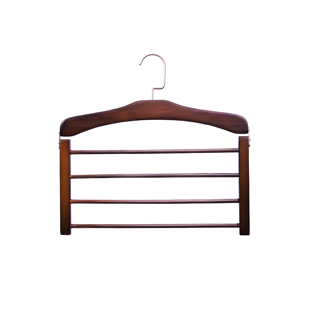 Wooden Clothes Hanger Space Saving with Sturdy Metal Hook | Stornfield
