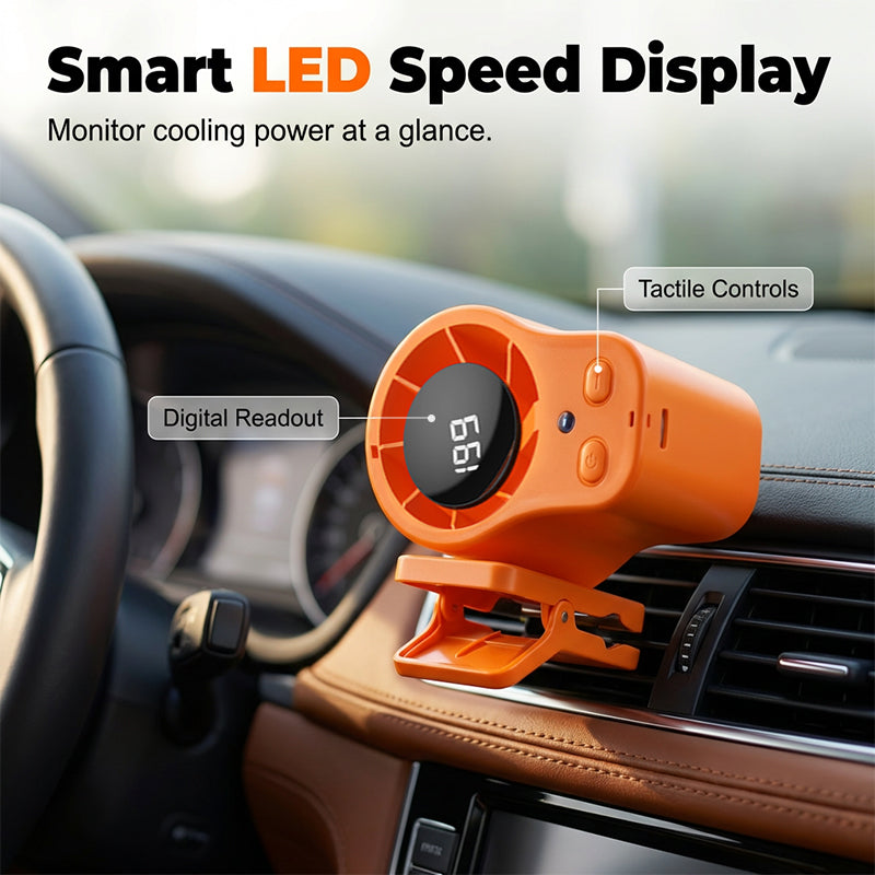Mini fan with ventilation clip for car and desk | Stornfield