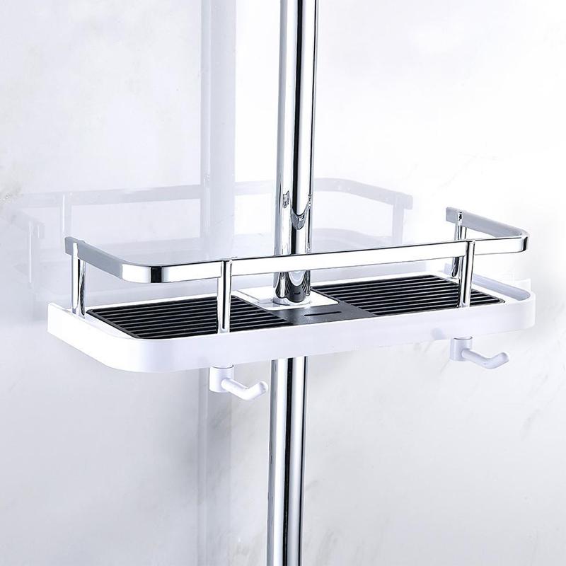 Shower rod storage shelf | Stornfield