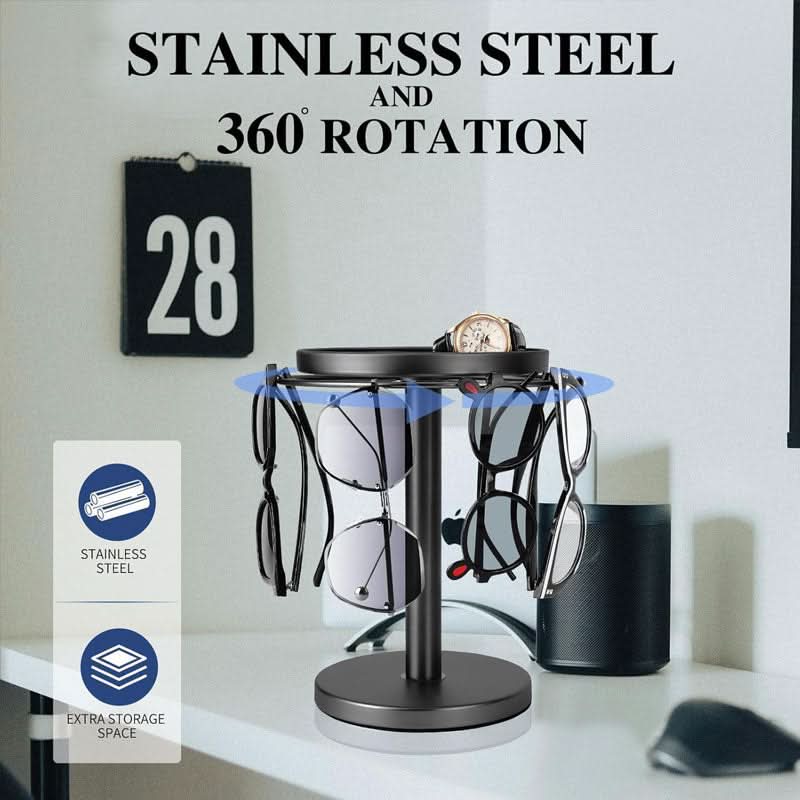 Stornfield | 360° Rotating Glasses Stand for Elegant Storage
