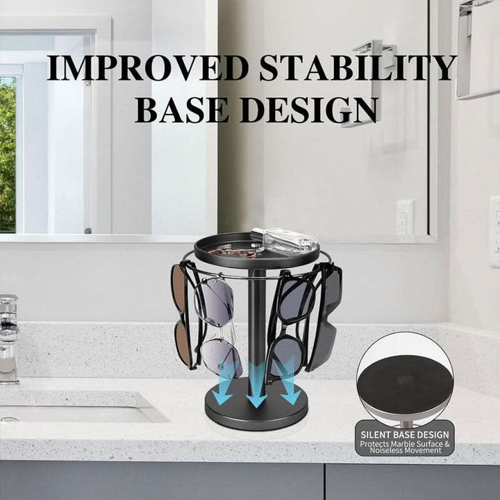 Stornfield | 360° Rotating Glasses Stand for Elegant Storage