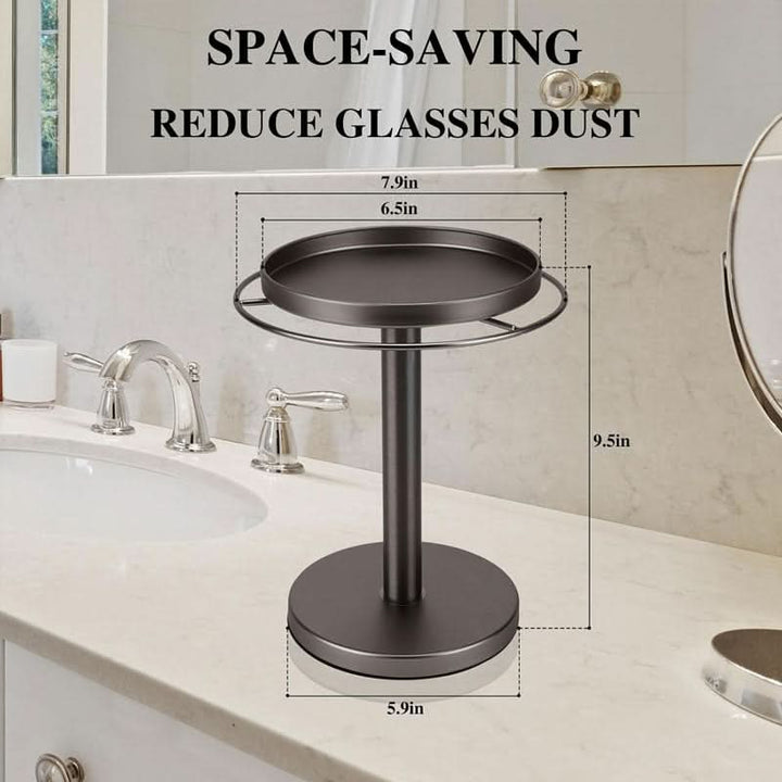Stornfield | 360° Rotating Glasses Stand for Elegant Storage