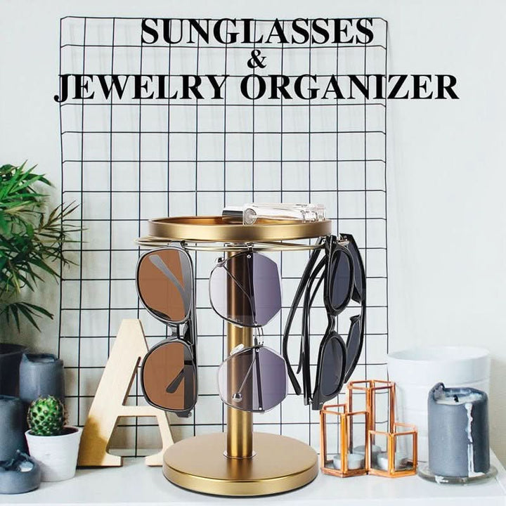 Stornfield | 360° Rotating Glasses Stand for Elegant Storage