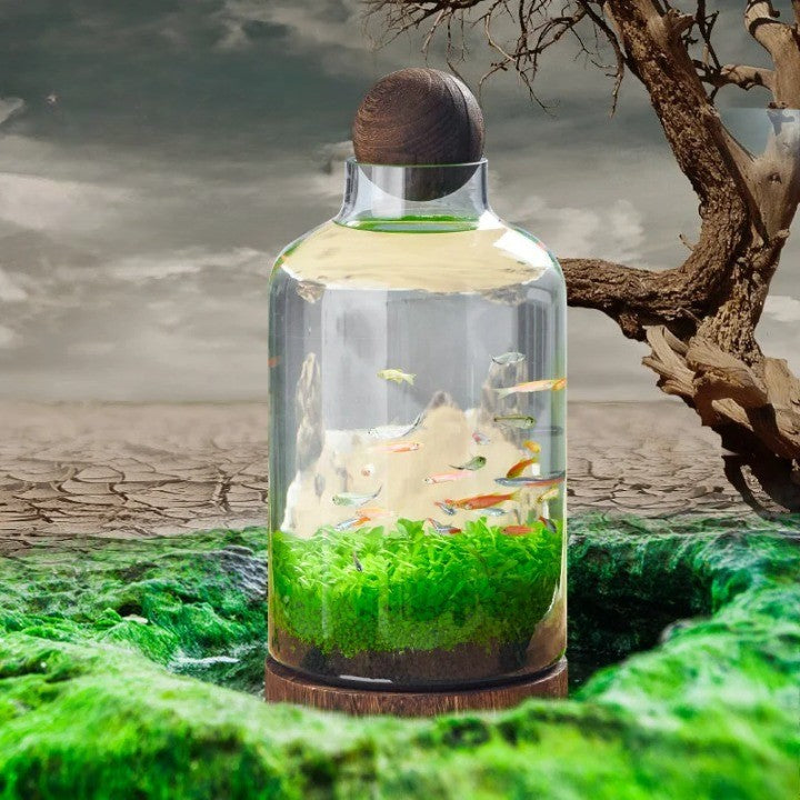 Micro Aquarium Compact Glass Ecological Fish Tank | Stornfield