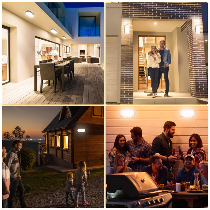 15W LED Moisture-Proof Light IP54 2 Pieces | Stornfield