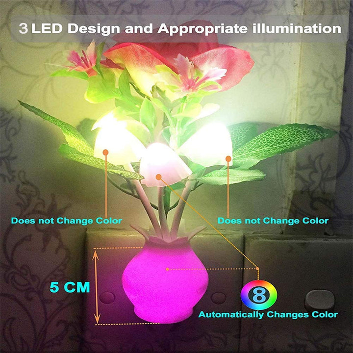 Mini Flower Vase Smart Light Sensor Night Lamp | Stornfield