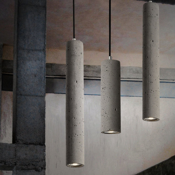 Stornfield | StoneCast Industrial Concrete Cylindrical Sconce | 1-Light | Smooth or Rough Surface