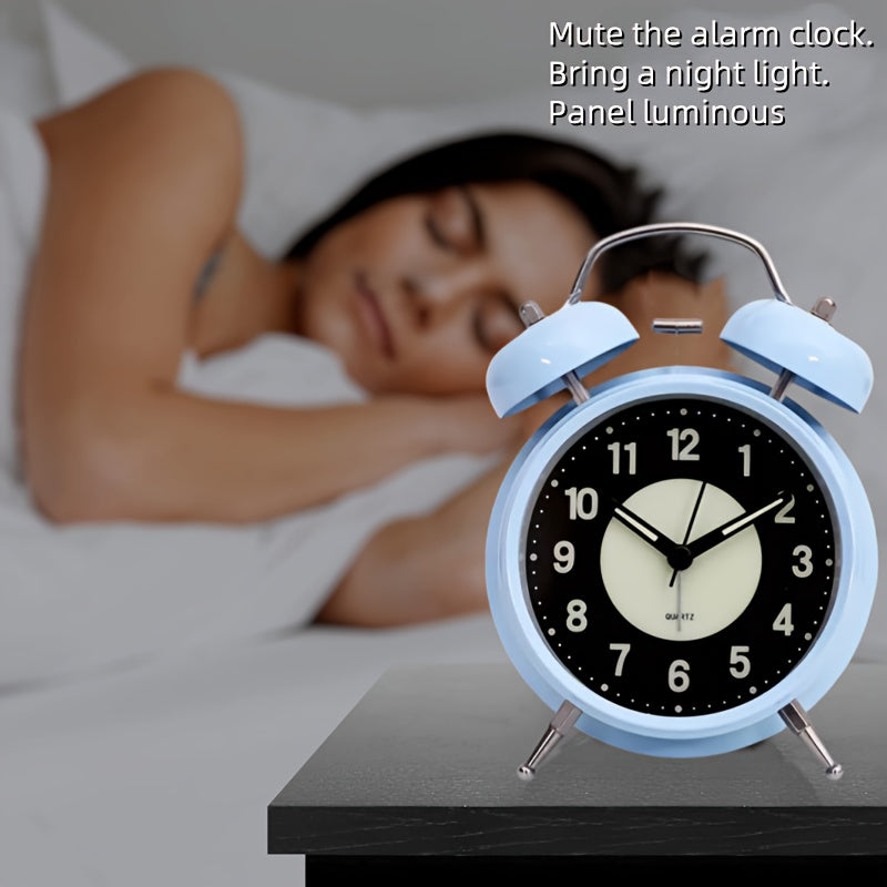 Stornfield | LuminousTime - Elegant Metallic Alarm Clock with Soft Lighting for Peaceful Mornings and Evenings