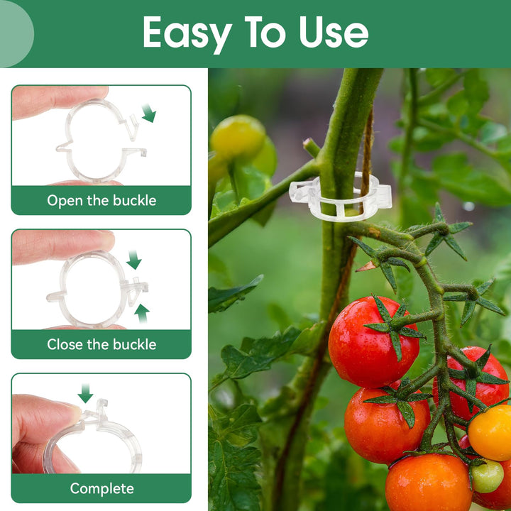 Stornfield | Tomato Clips, Plastic Trellis Clips