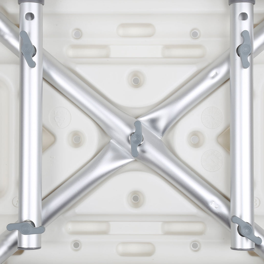 Shower stool height adjustable bath stool with backrest | Stornfield
