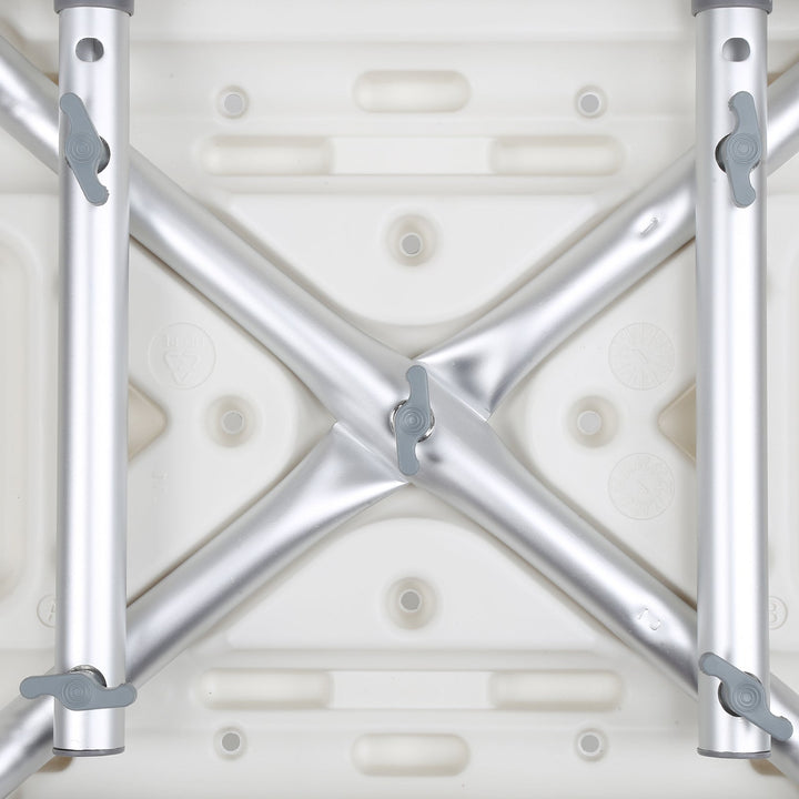 Shower stool height adjustable bath stool with backrest | Stornfield