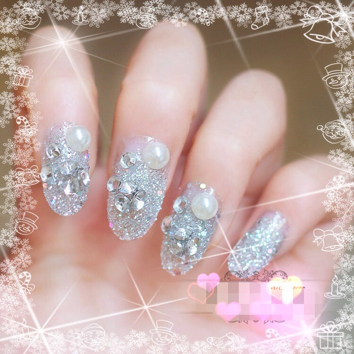 Artificial nails with delicate floral decorations Stornfield