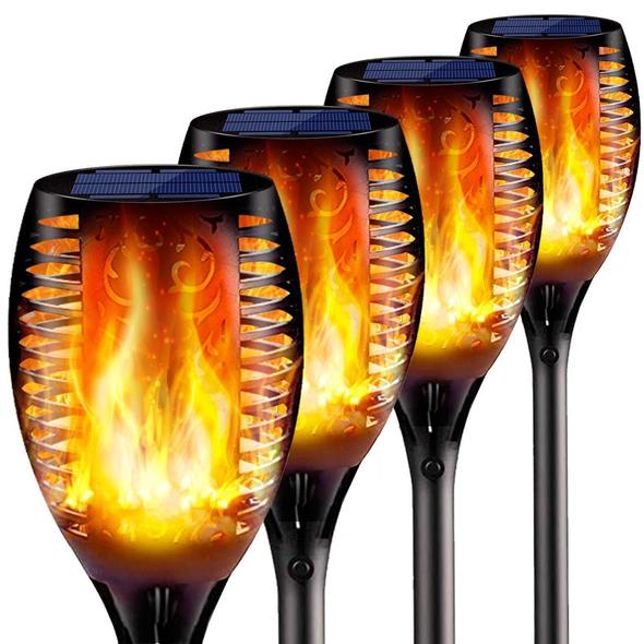 Solar Flame Flickering Lamp Torch | Stornfield