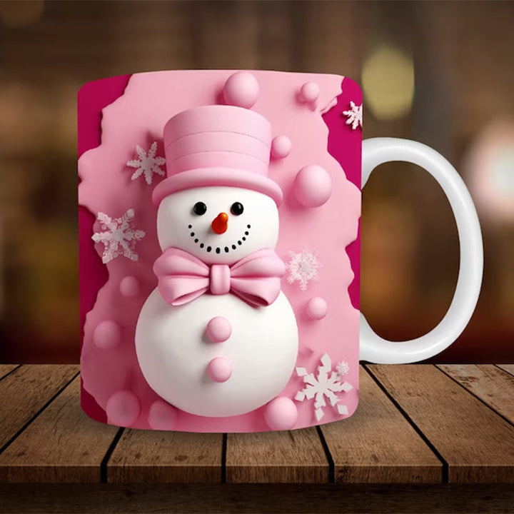 3D snowman ceramic mug - Fun Christmas gift | Stornfield