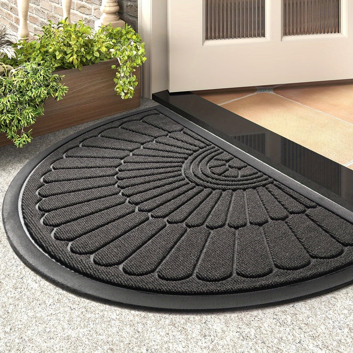 Semi-Round Rubber Mat – Durable and Slip-Resistant for Indoor and Outdoor | Stornfield