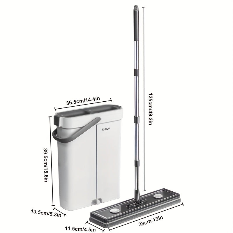 Flat mop set with bucket & wringing system | Stornfield