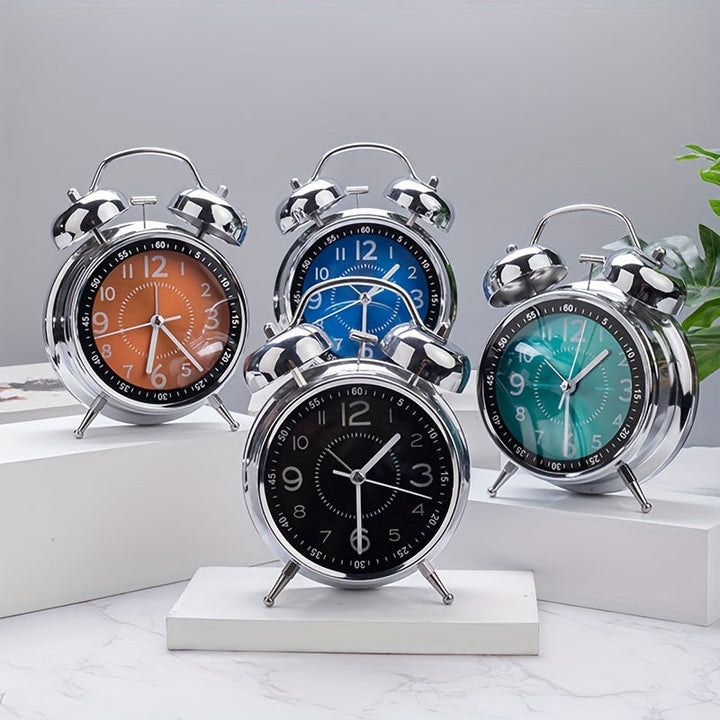 Classic Metal Bell-Top Alarm Clock for Timely Wake-Ups | Stornfield