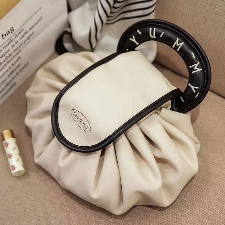 Drawstring handbag for makeup | Stornfield