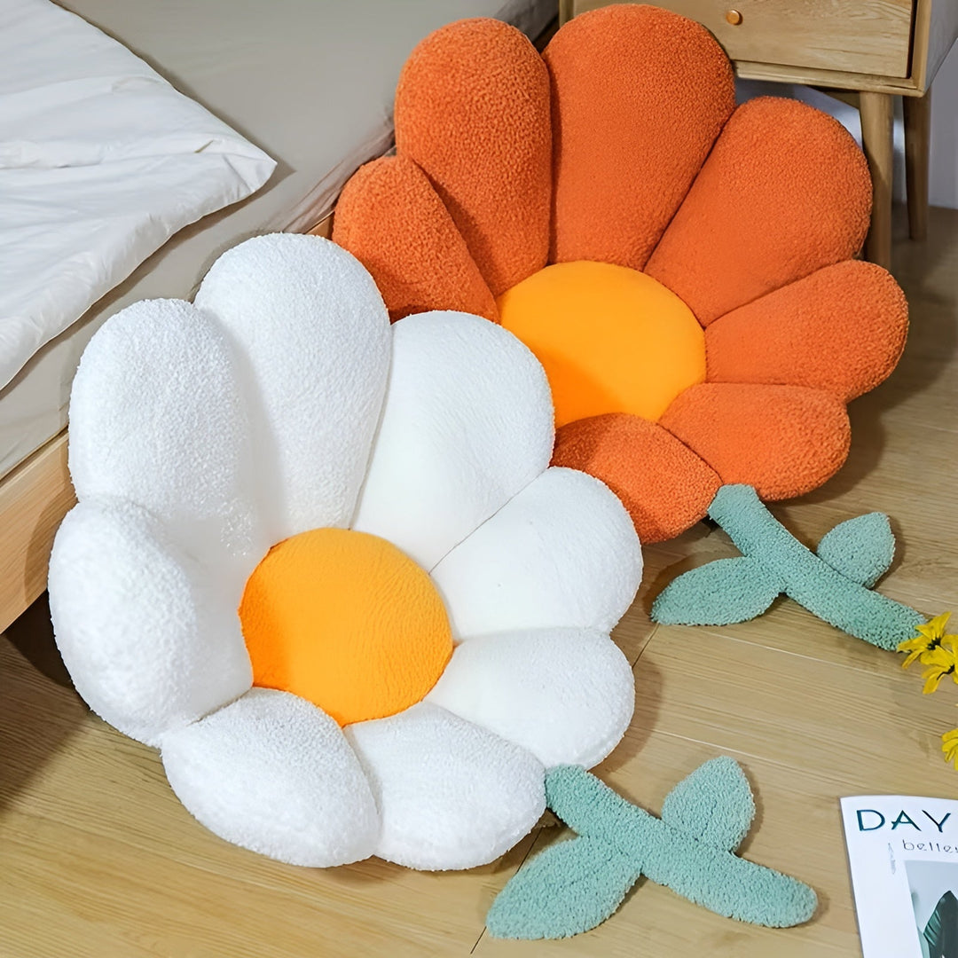 Flower Cushion Seat Cushion – Soft and Cozy | Decorative Floor Cushion for Sofa, Bedroom, and Living Room | Stornfield