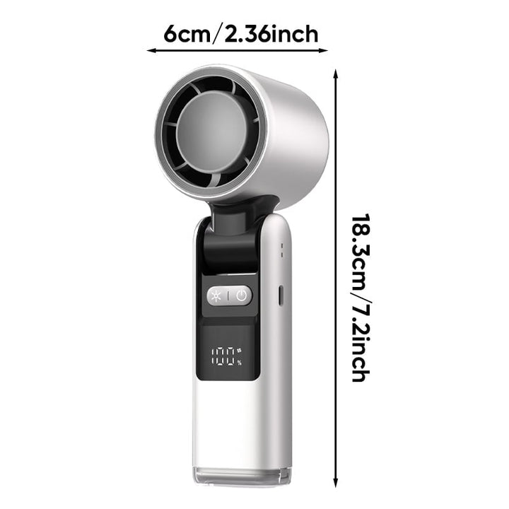 Folding Mini Handheld High-Speed USB Rechargeable Turbo Fan | Stornfield