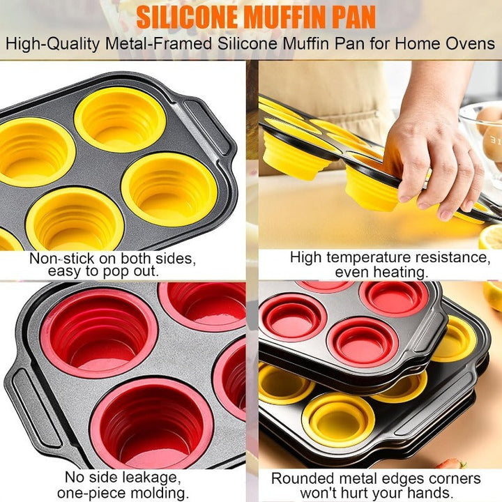 Press Release Stornfield Silicone Muffin Pan with Sturdy Metal Frame