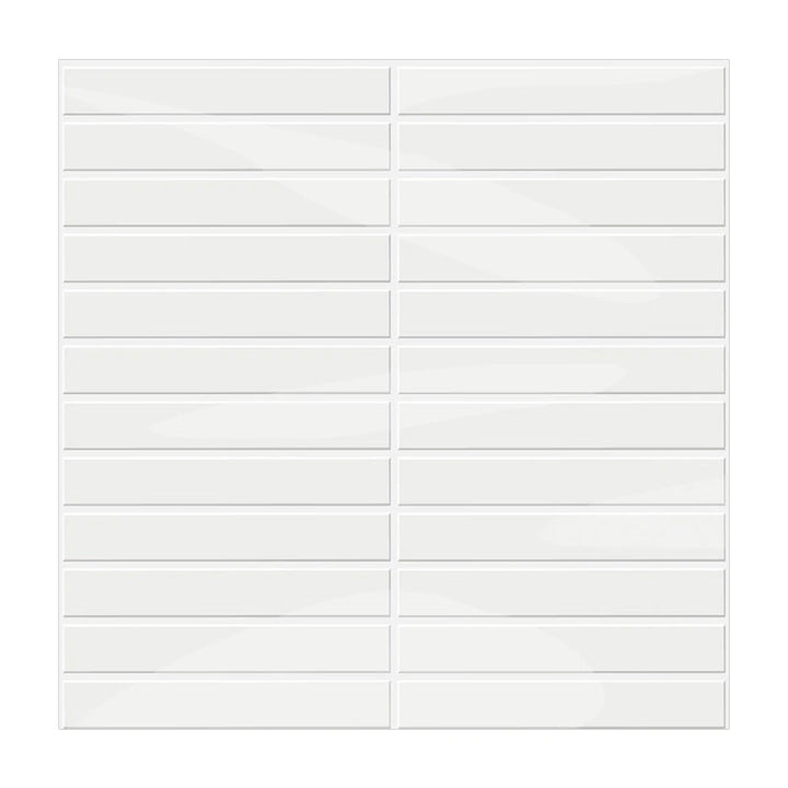 Stornfield | Self-Adhesive 3D DIY Kit Kat Tiles in Gloss White