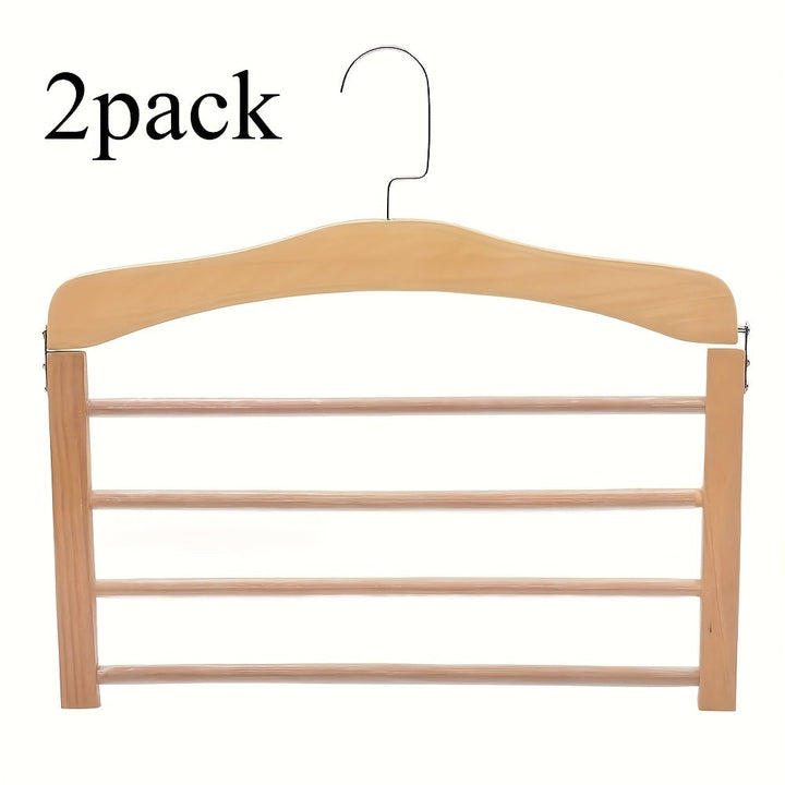 Wood Pants Hanger Multi-Layer 2 Piece Set | Stornfield