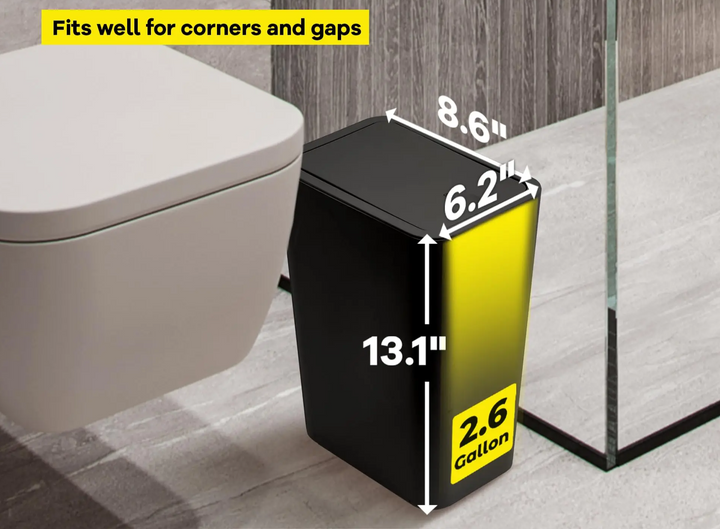 EcoPress 10L Bathroom Trash Can Stornfield