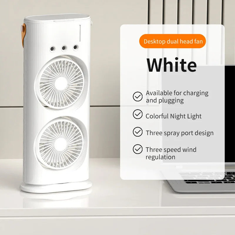 Double-Ended Spray Fan: Portable Air Cooler | Stornfield