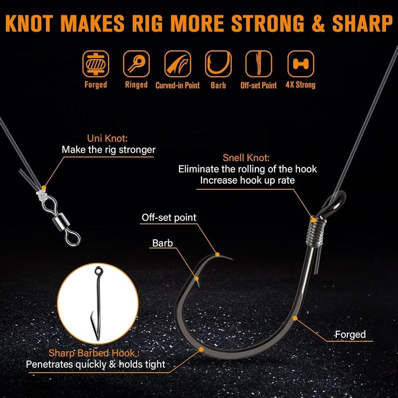 Stornfield | Pre-Rigged Catfish Float Rigs with Rattle Beads