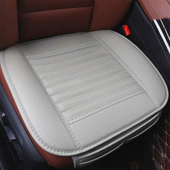 Stornfield | Leather Bamboo Charcoal Car Seat Cushion-Absorbing odor(Four Seasons Universal)