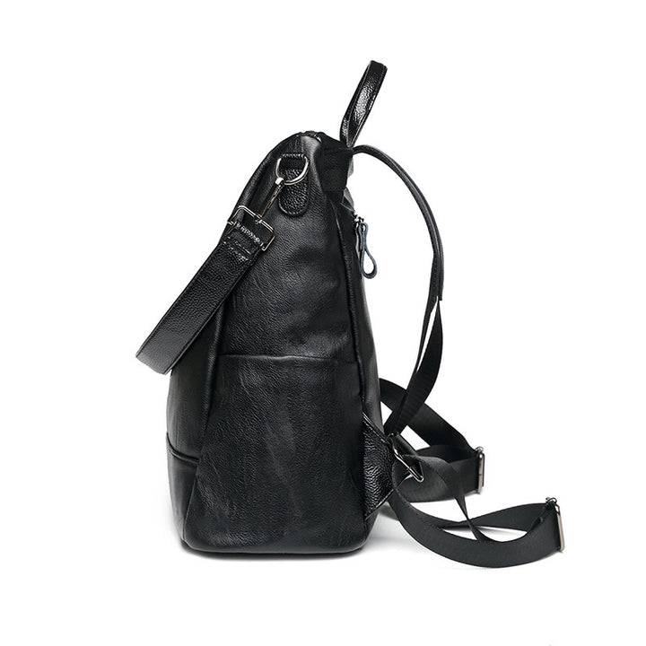Versatile Multi-Functional Leather Backpack