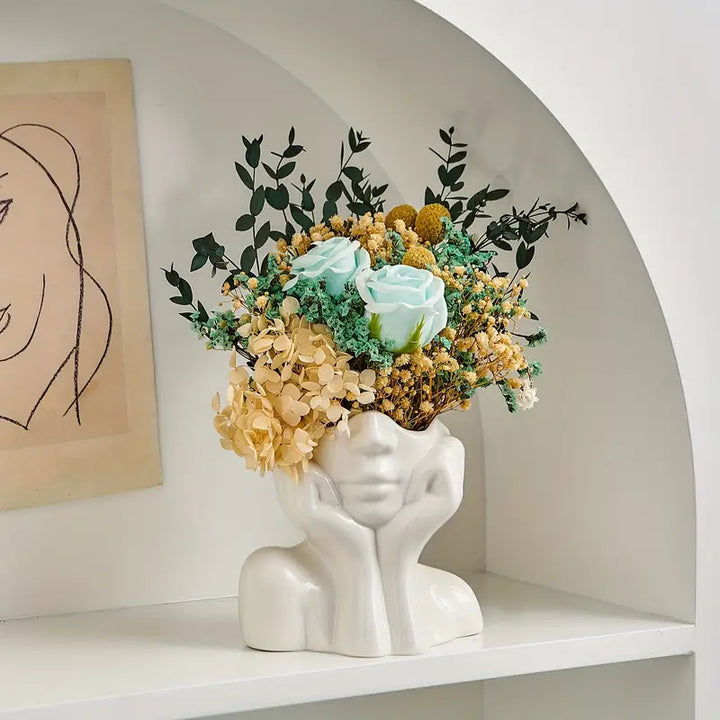 "Unique and Modern Ceramic Vase, Decorative Flower Vase for Living Room and Office" | Stornfield