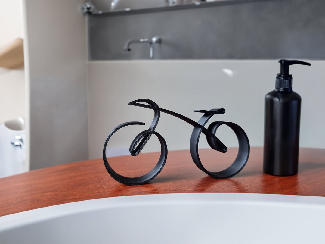 Stornfield | Elegant minimalist bicycle sculpture wireframe style