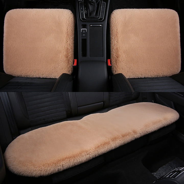 Stornfield 丨 Thickened Winter Short Rabbit Plush Car Seat Cushion without Backrest