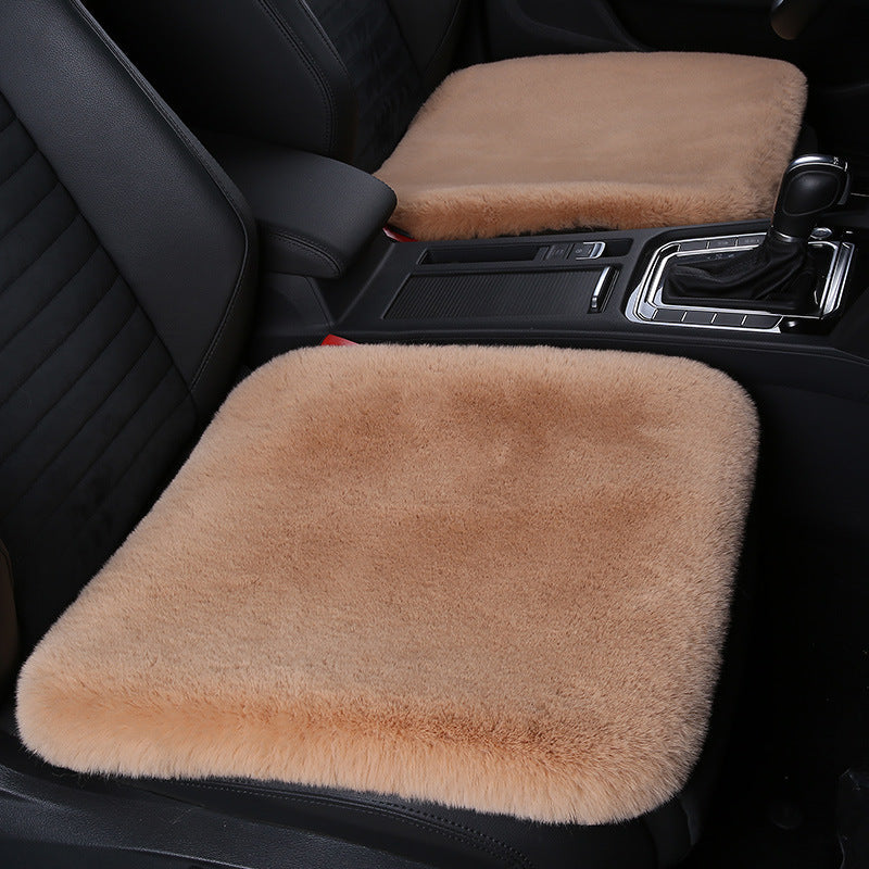 Stornfield 丨 Thickened Winter Short Rabbit Plush Car Seat Cushion without Backrest