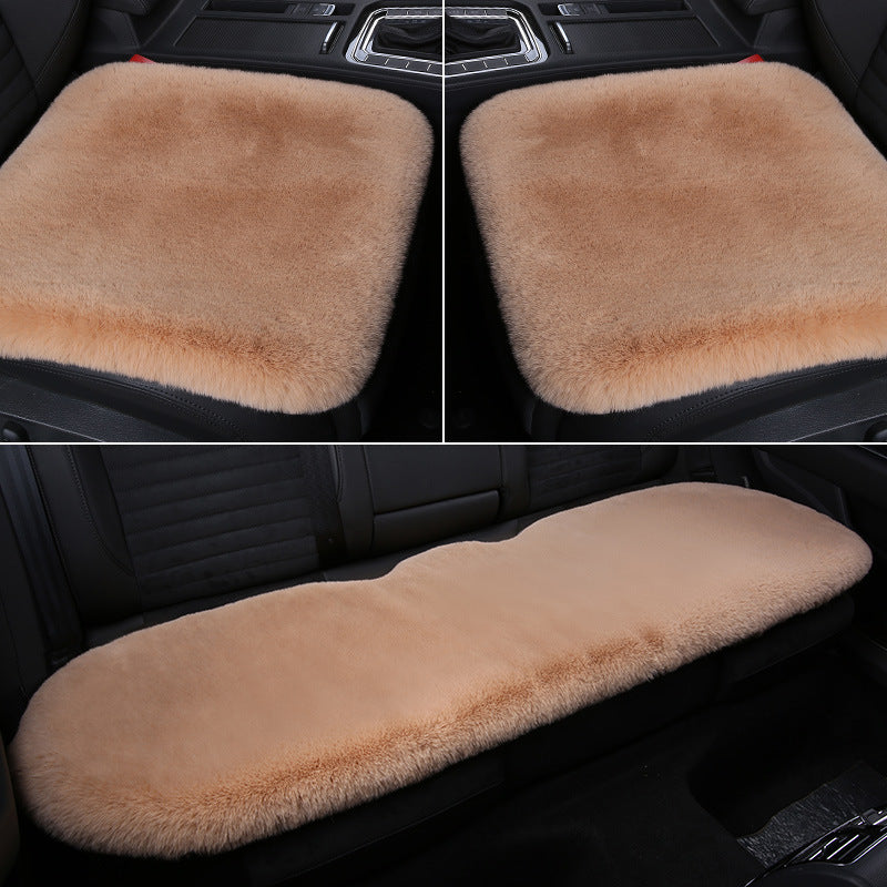 Stornfield 丨 Thickened Winter Short Rabbit Plush Car Seat Cushion without Backrest