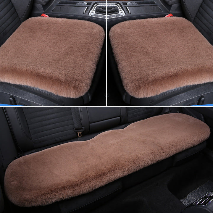 Stornfield 丨 Thickened Winter Short Rabbit Plush Car Seat Cushion without Backrest