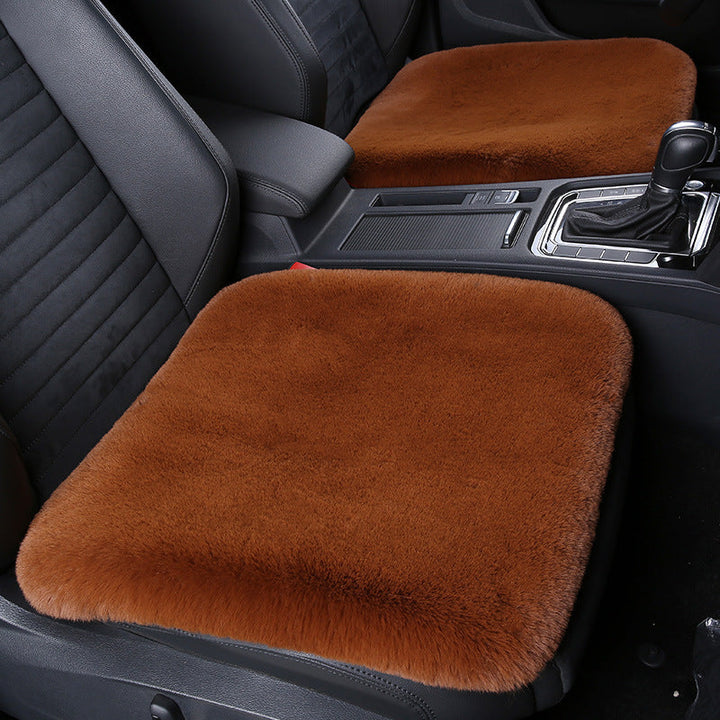 Stornfield 丨 Thickened Winter Short Rabbit Plush Car Seat Cushion without Backrest