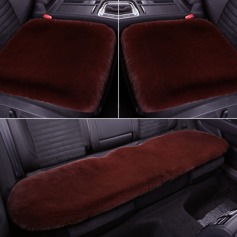 Stornfield 丨 Thickened Winter Short Rabbit Plush Car Seat Cushion without Backrest