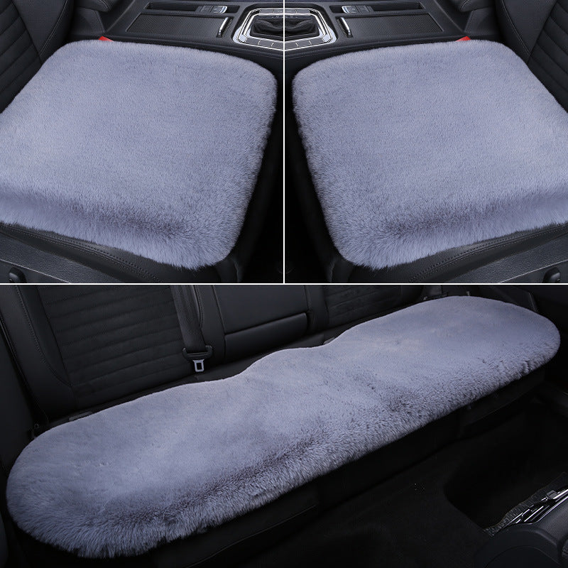 Stornfield 丨 Thickened Winter Short Rabbit Plush Car Seat Cushion without Backrest