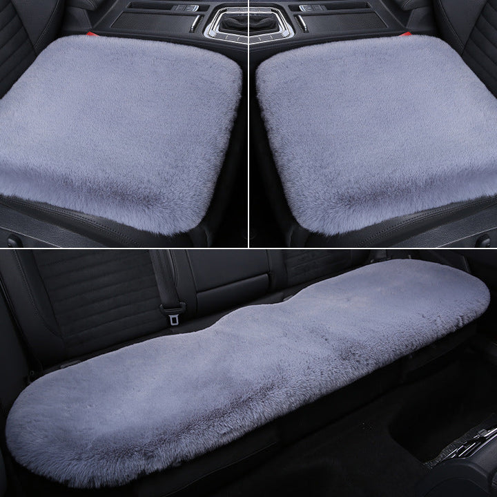 Stornfield 丨 Thickened Winter Short Rabbit Plush Car Seat Cushion without Backrest