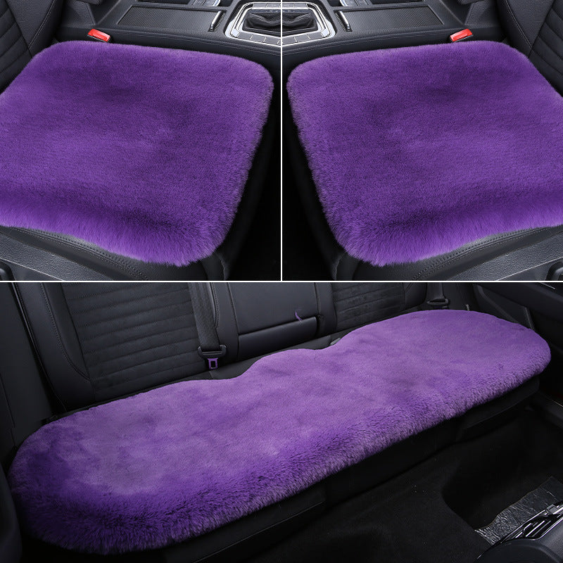 Stornfield 丨 Thickened Winter Short Rabbit Plush Car Seat Cushion without Backrest