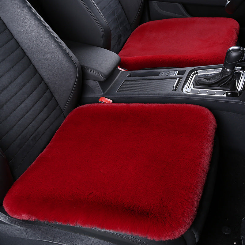 Stornfield 丨 Thickened Winter Short Rabbit Plush Car Seat Cushion without Backrest