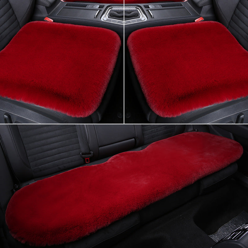 Stornfield 丨 Thickened Winter Short Rabbit Plush Car Seat Cushion without Backrest